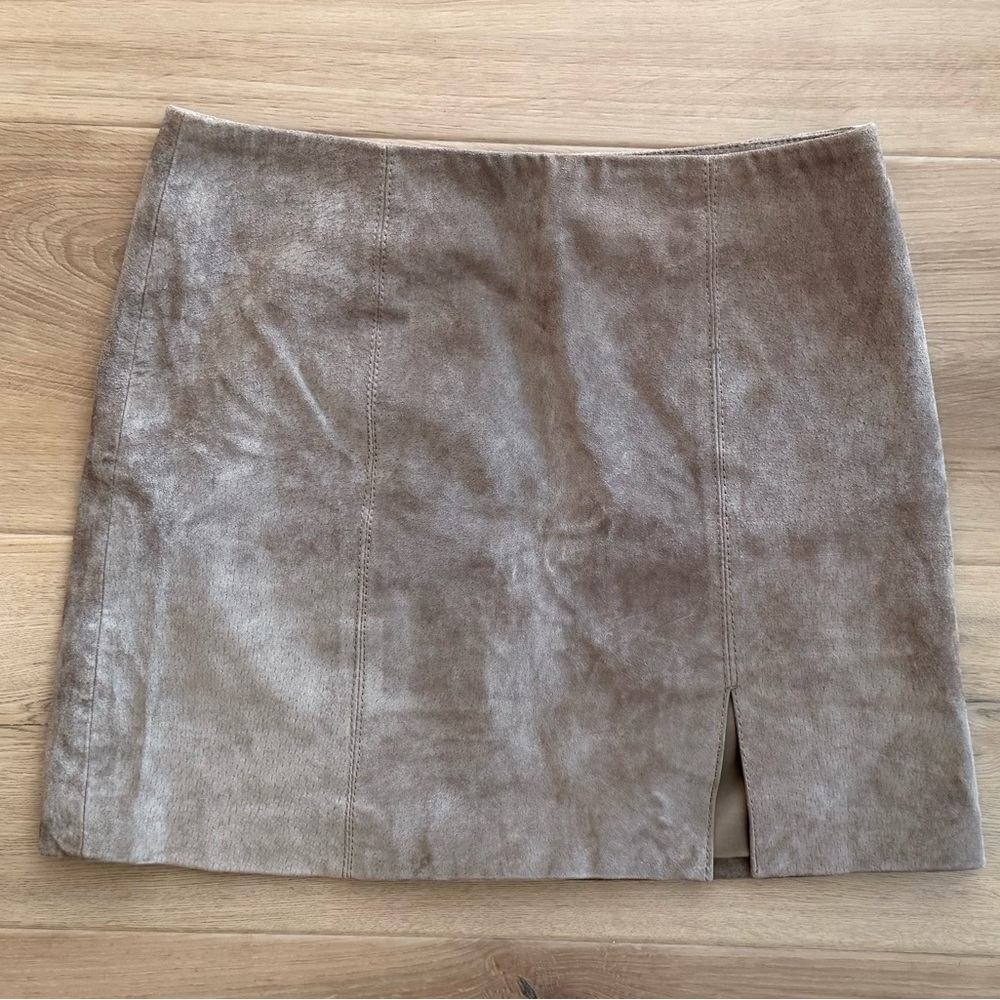 Blank NYC Brown Suede Mini Skirt Size 28